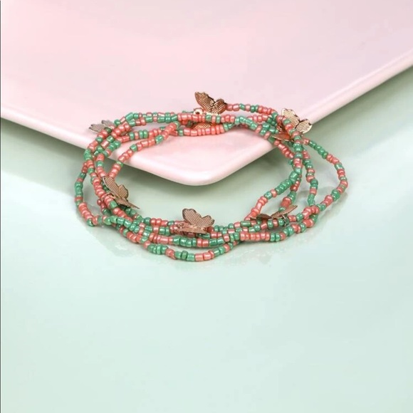 🆕 Beaded Butterfly Anklet - Picture 2 of 4